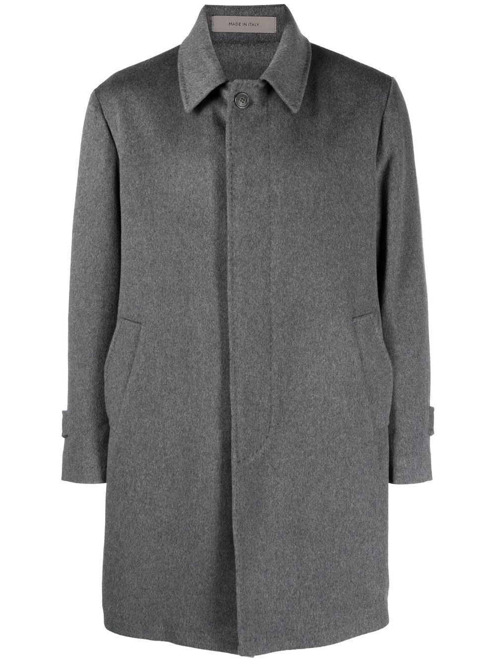 Corneliani 双口袋单排扣外套 - 灰色