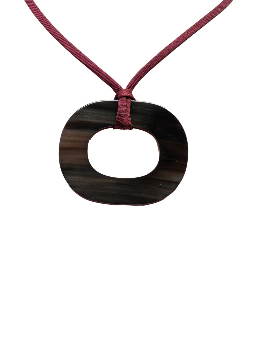 Hermès Pre-Owned Isthme 吊饰项链（2000年代典藏款） - 红色