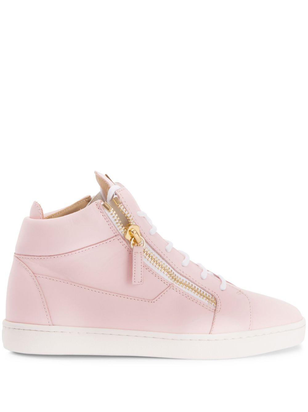 Giuseppe Zanotti Nicki 皮质运动鞋 - 粉色