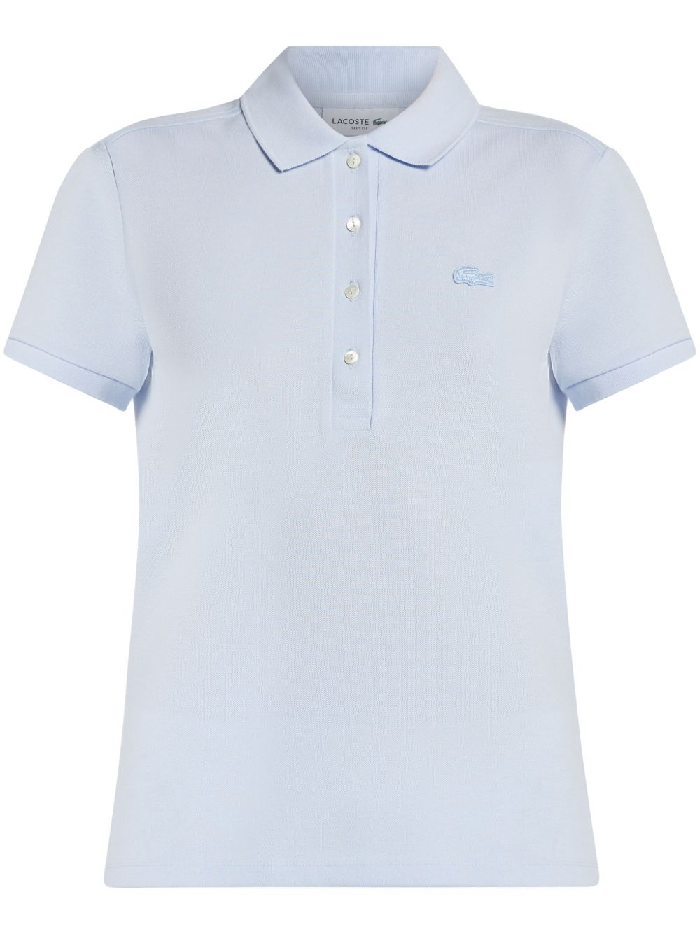 Lacoste logo贴花polo衫 - 蓝色