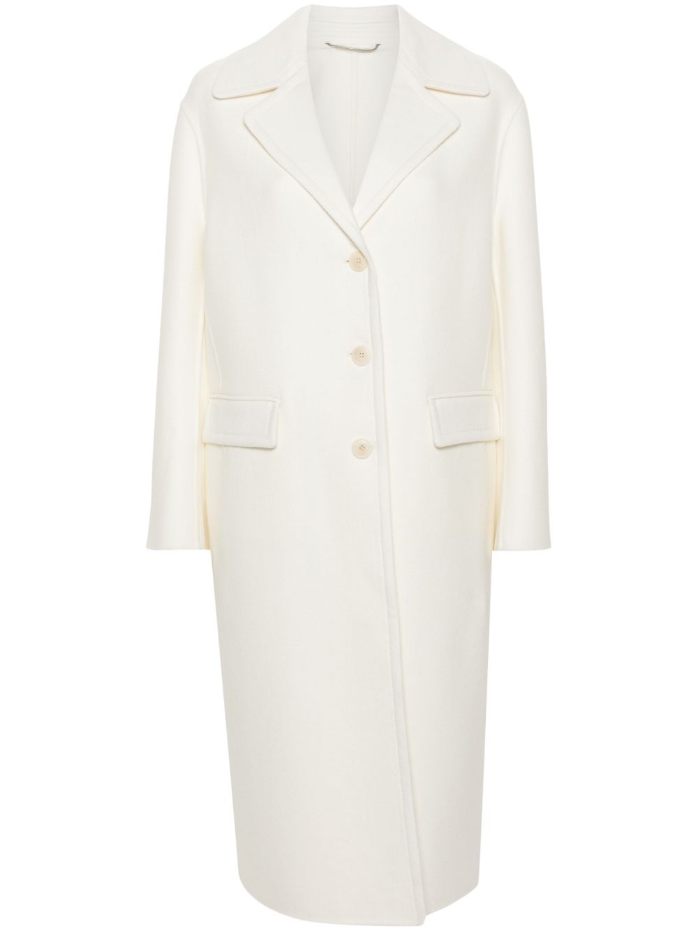 Ermanno Scervino 羊毛外套 - 白色