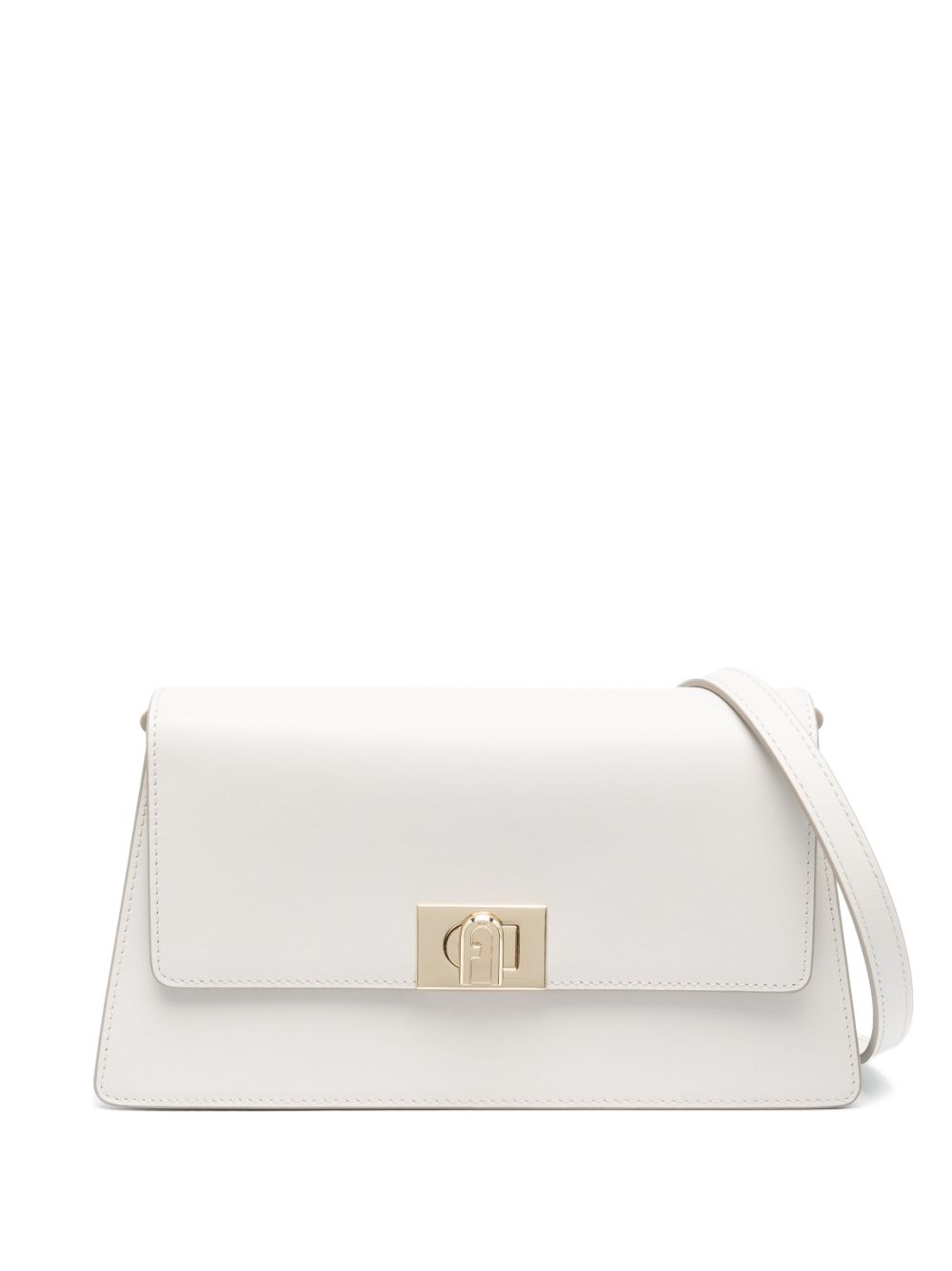 Furla Zoe 漆皮斜挎包 - 中性色