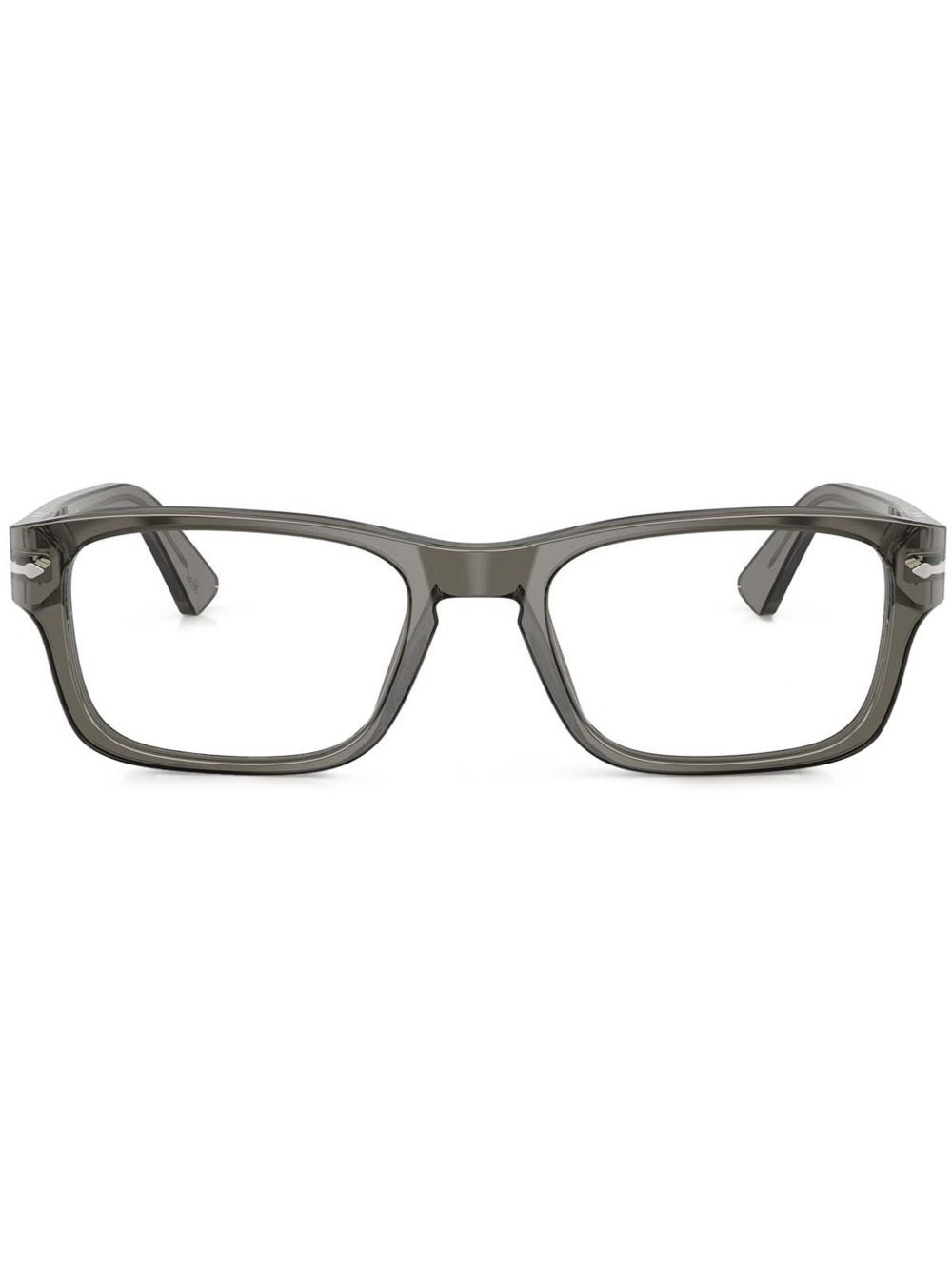 Persol 长方形镜框眼镜 - 灰色