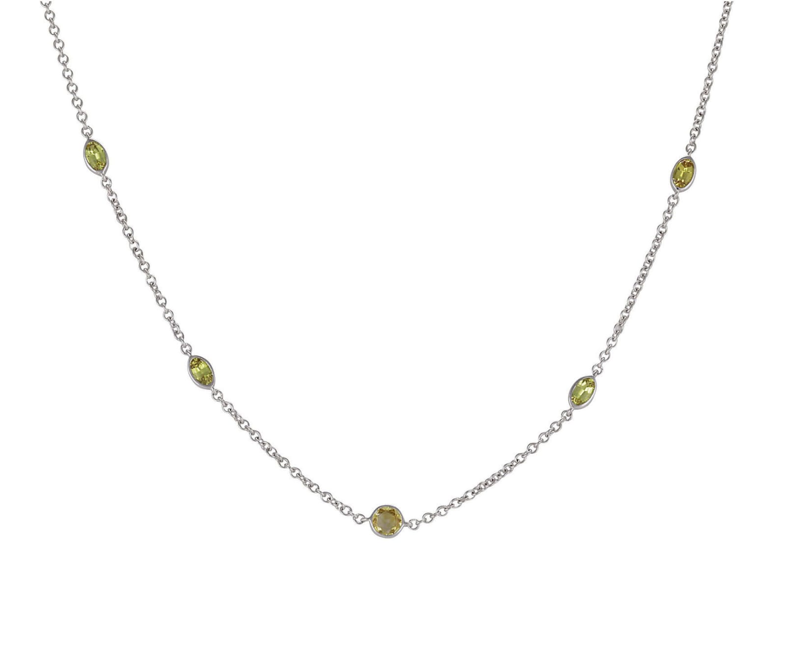 Lo Spazio Jewelry Lo Spazio Yellow Sapphire and Diamond Necklace