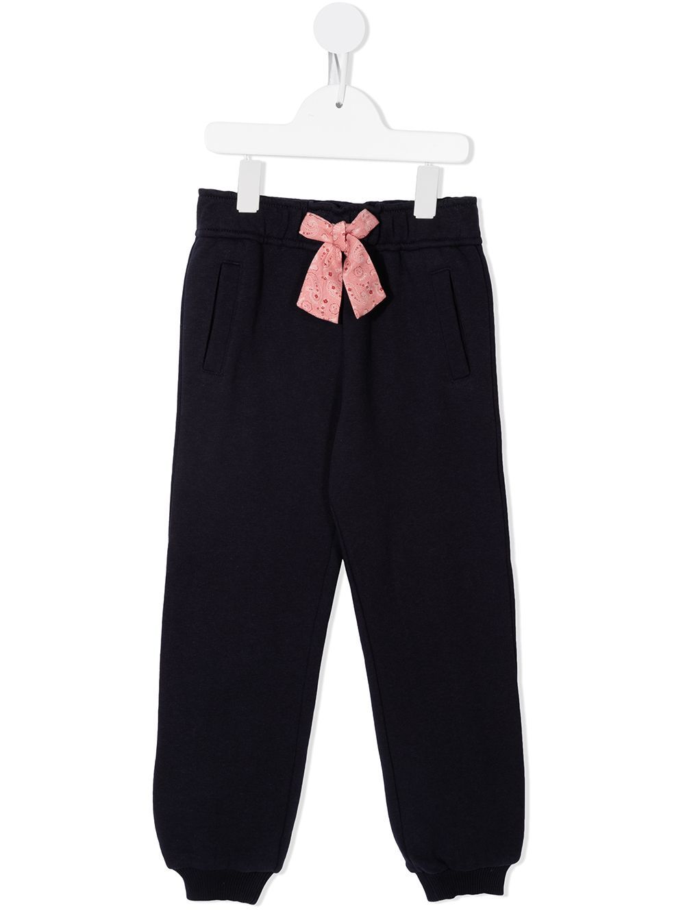 Chloé Kids 抽绳裤腰运动裤 - 蓝色