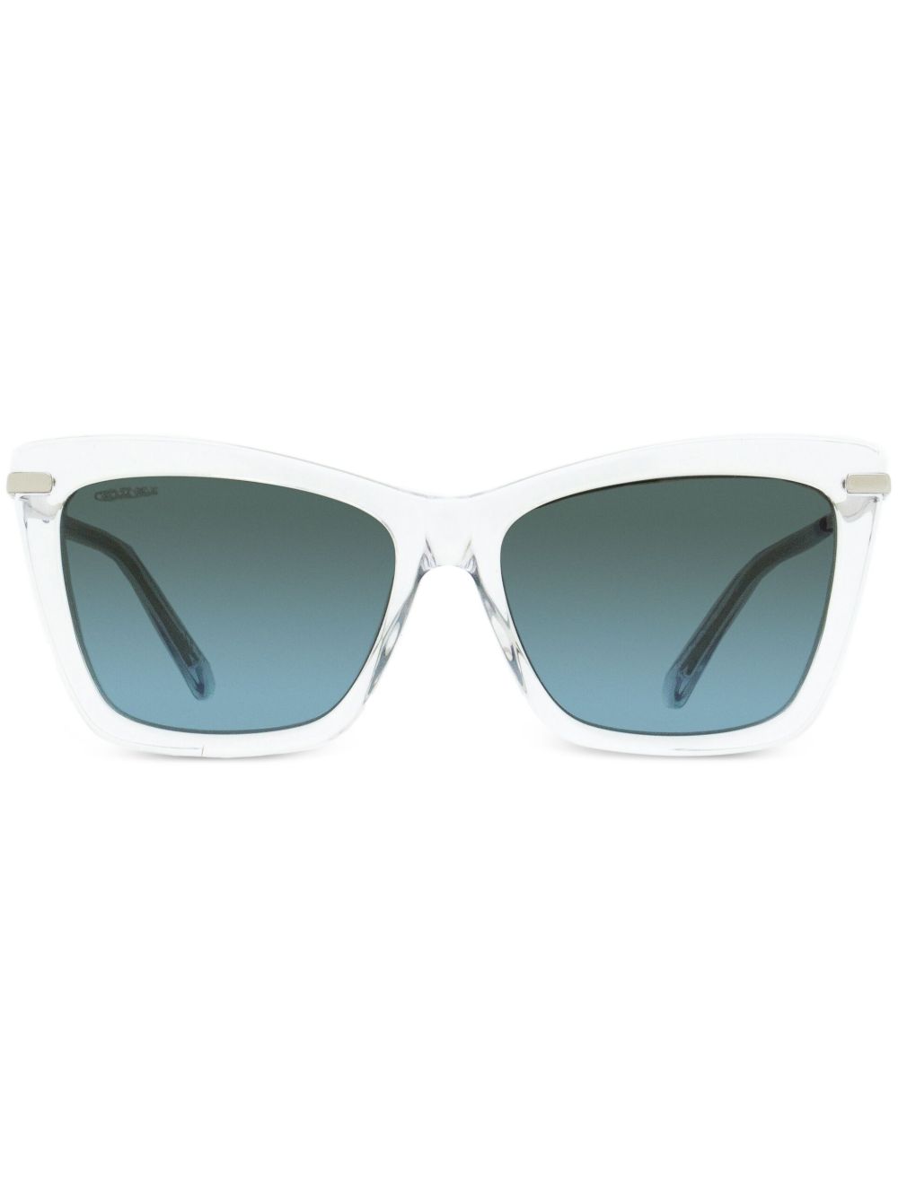 Jimmy Choo Eyewear Sady 长方形框太阳眼镜 - 白色