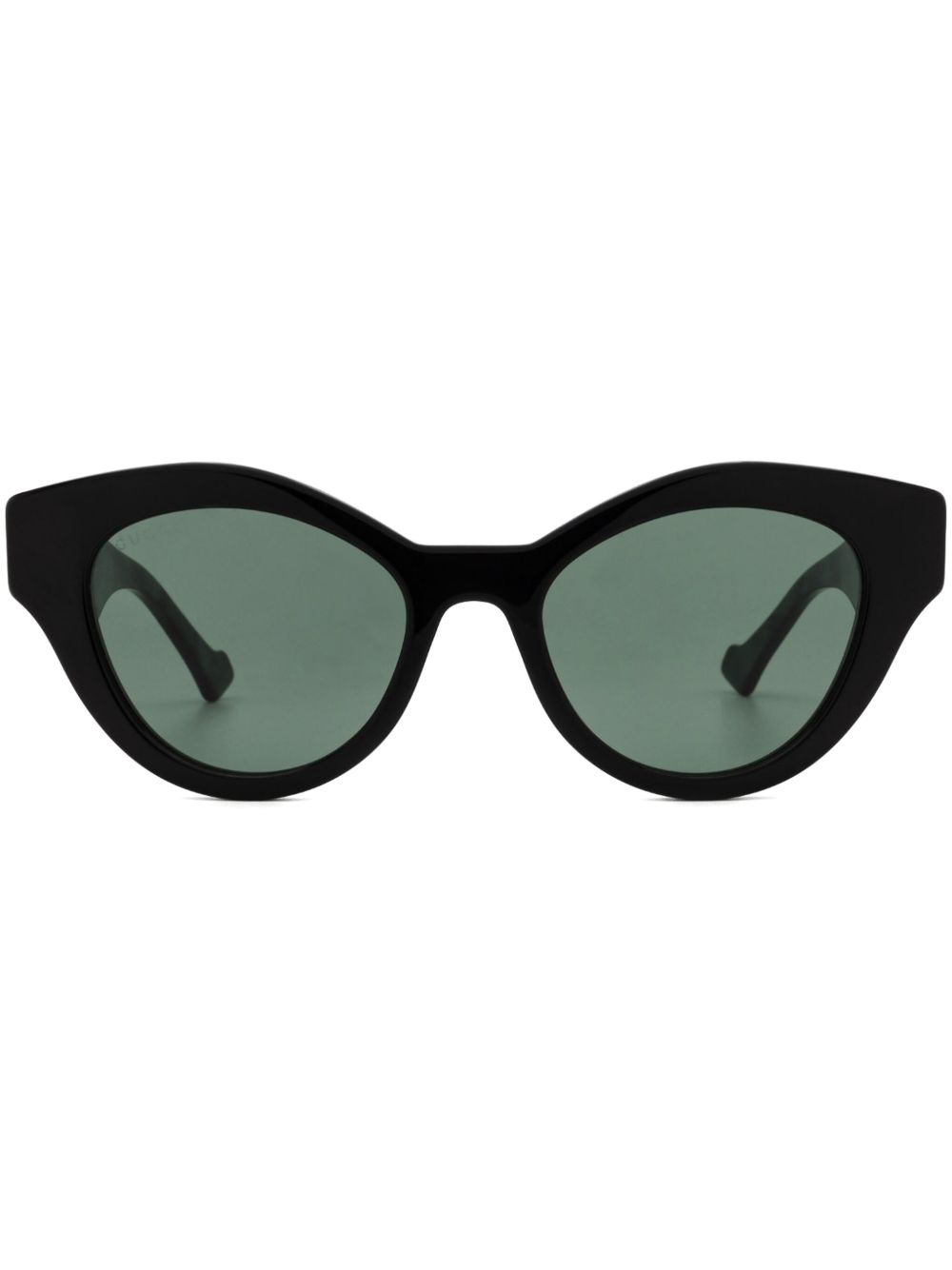 Gucci Eyewear 有色镜片猫眼框太阳眼镜 - 绿色