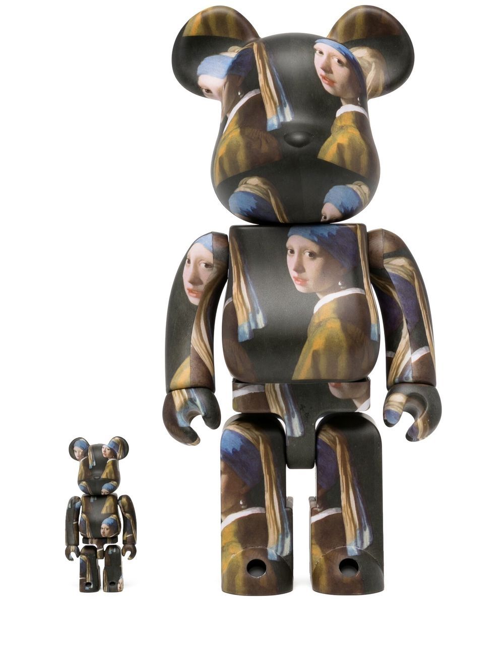 MEDICOM TOY Girl With Pearl Earring BE@RBRICK 100% + 400% 模型玩具套装 - 彩色