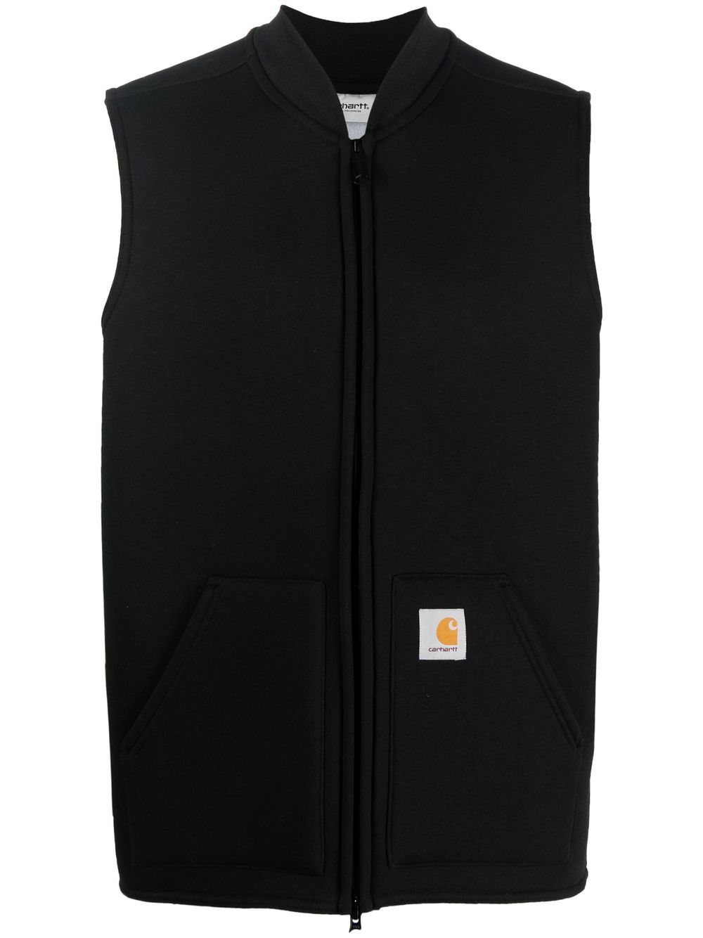 Carhartt WIP 标贴拉链马甲 - 黑色