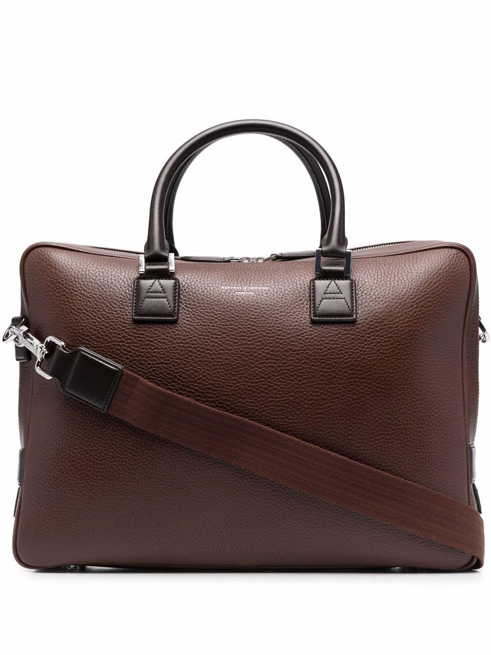 Aspinal Of London Mount Street 小号公文包 - 褐色