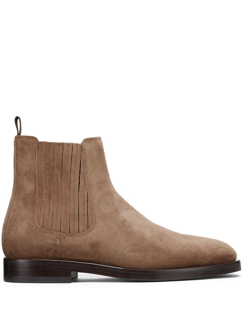 Brunello Cucinelli 绒面皮切尔西靴 - 褐色