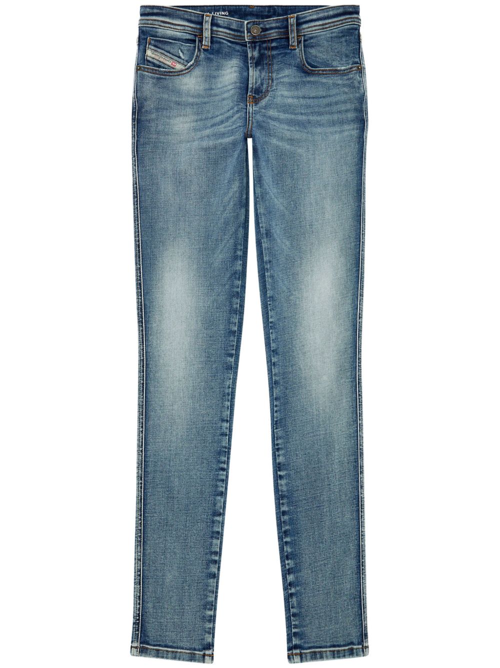 Diesel 2015 Babhila 0PFAW 紧身牛仔裤 - 蓝色