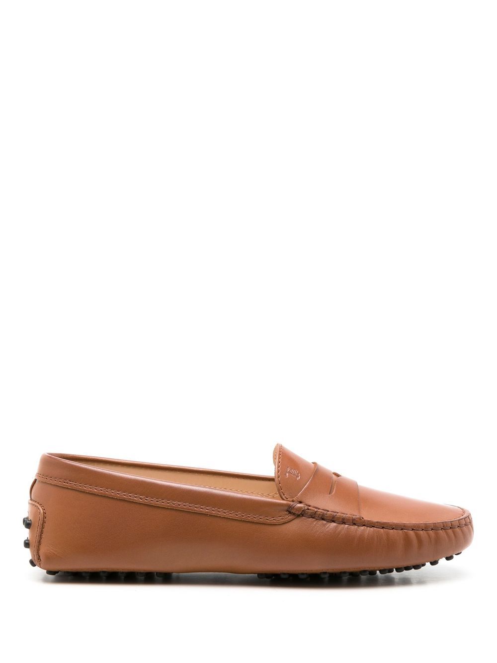 Tod's Gommini 皮质莫卡辛鞋 - 褐色