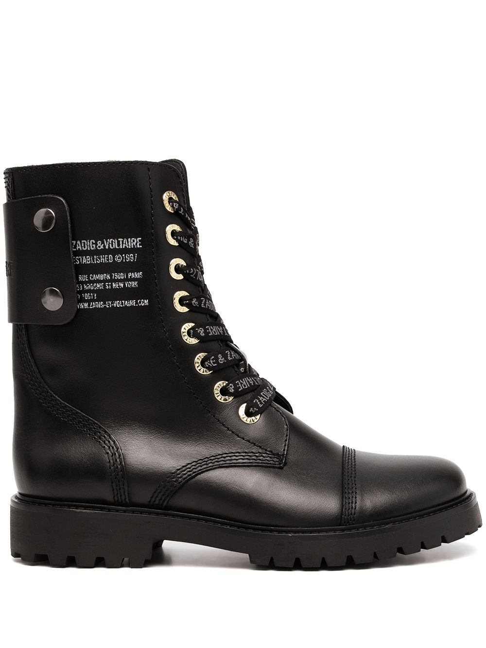 Zadig&Voltaire Joe 系带及踝靴 - 黑色