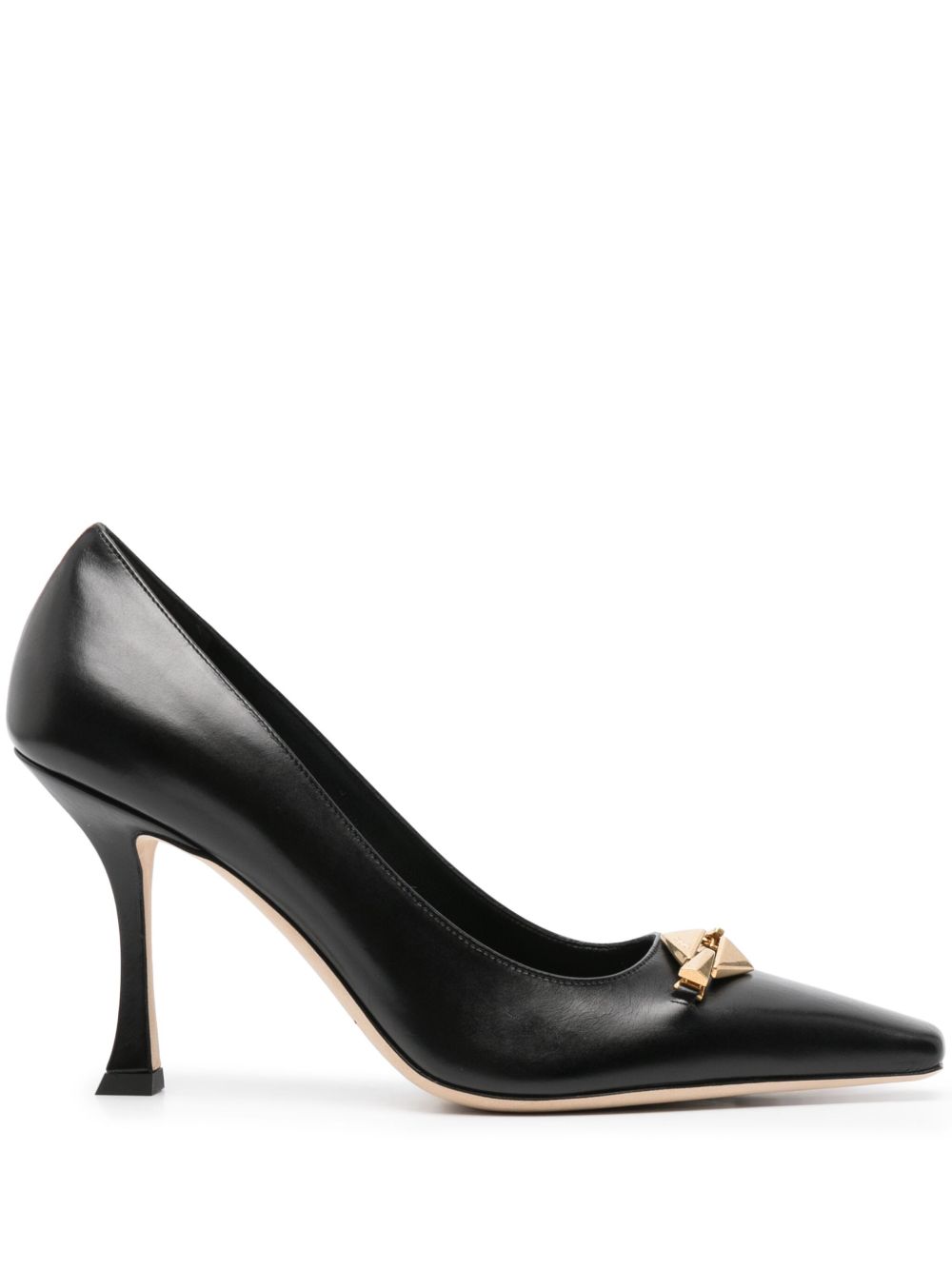 Jimmy Choo Ryker 皮质高跟鞋 - 黑色