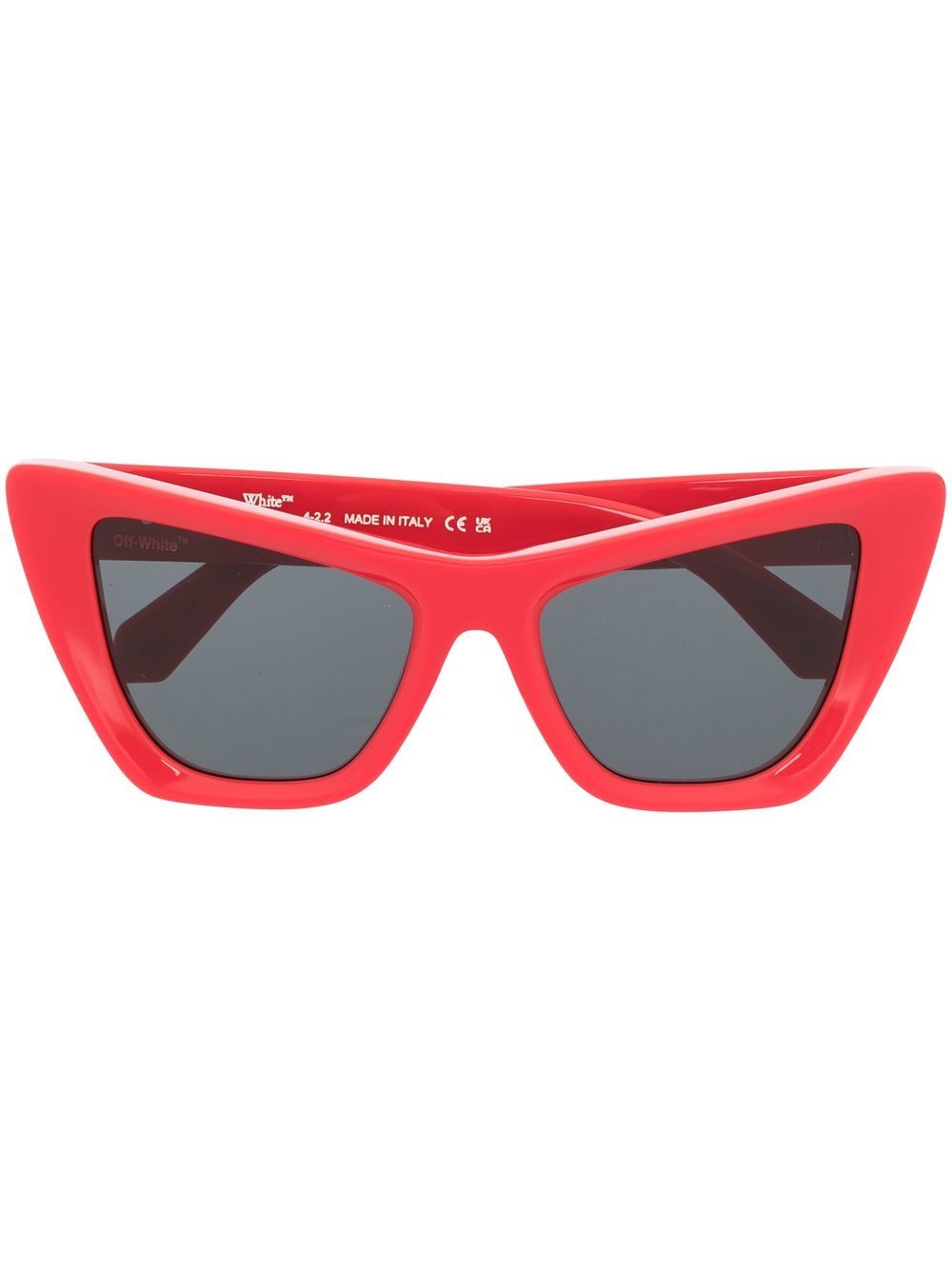 Off-White Eyewear 箭头猫眼框太阳眼镜 - 红色