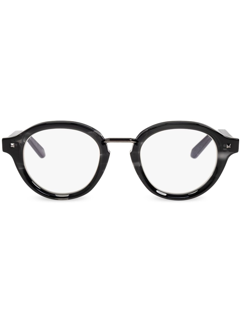 VALENTINO GARAVANI EYEWEAR 圆框眼镜 - 0