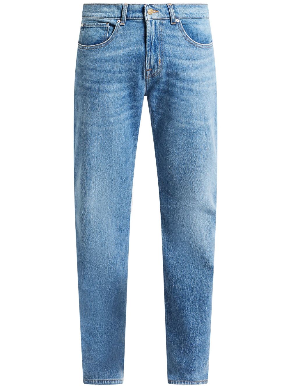 7 For All Mankind 直筒牛仔裤 - 蓝色