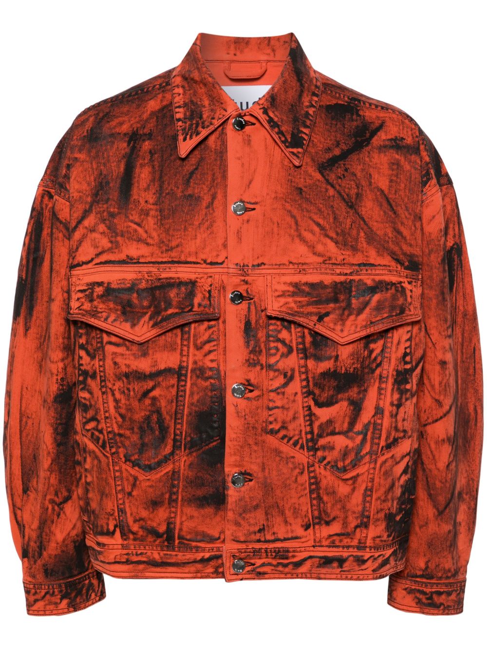 Etudes Shadow Denim Paint 夹克 - 橘色