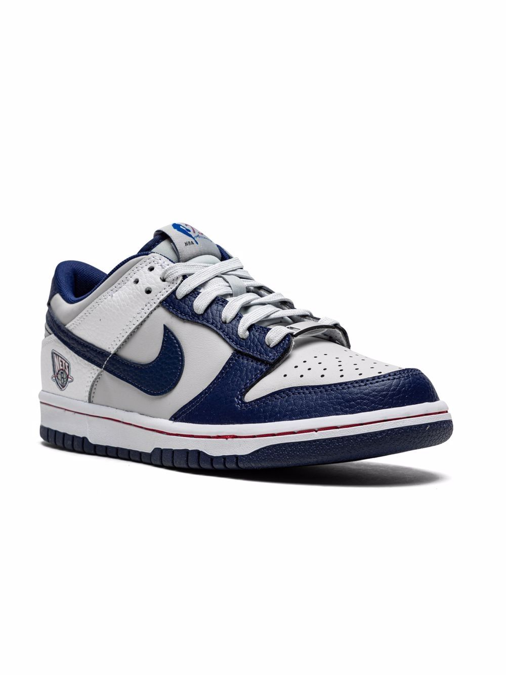 Nike Kids "Dunk Low ""NBA 75th Anniversary Brooklyn Nets"" 运动鞋" - 灰色