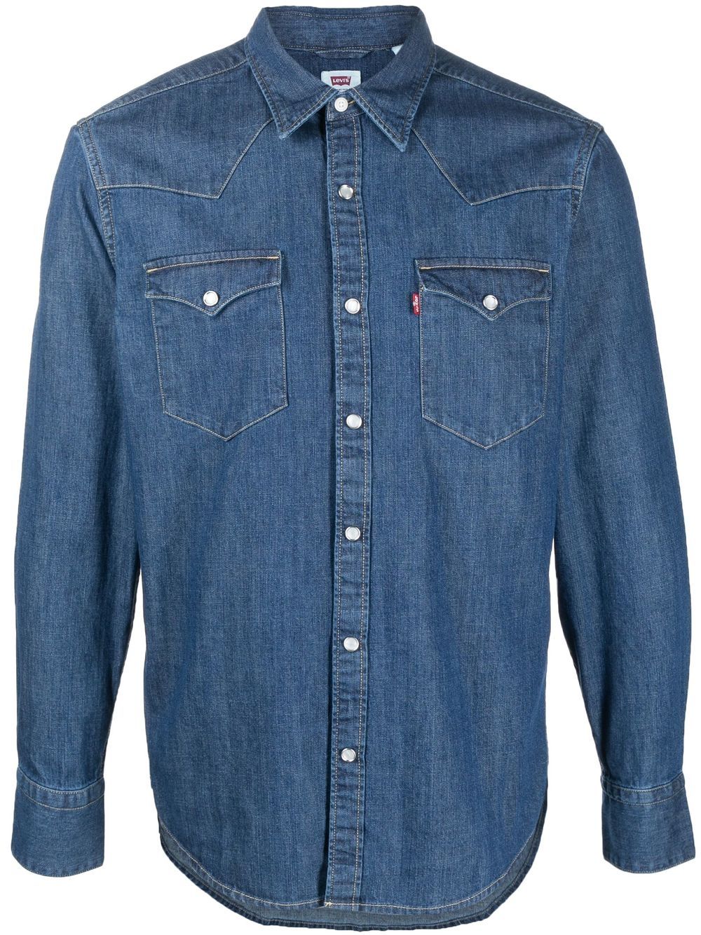 Levi's 长袖牛仔衬衫 - 蓝色