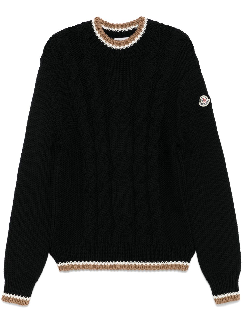 Moncler 初剪羊毛毛衣 - 黑色
