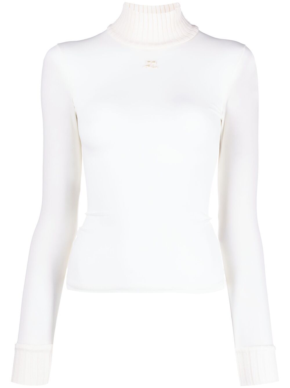 Courrèges logo印花毛衣 - 中性色