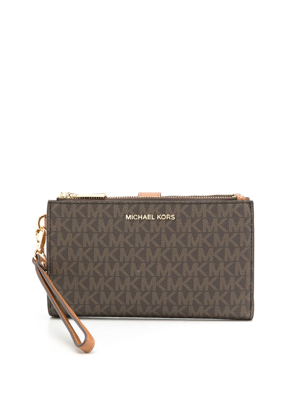 Michael Kors Jet Set 经典logo钱包 - 褐色