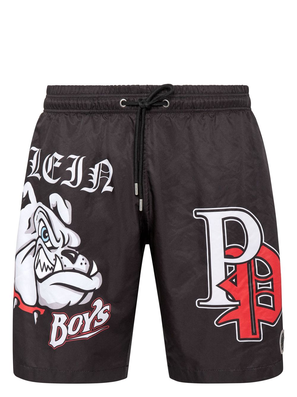 Philipp Plein Bulldogs 印花泳裤 - 黑色