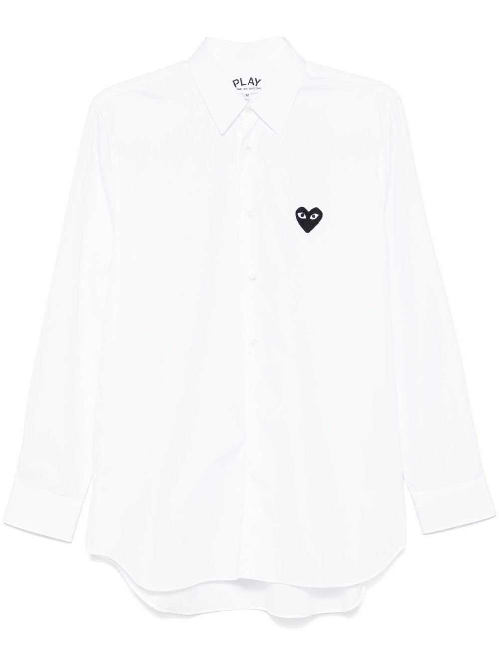Comme Des Garçons Play 心形贴花府绸衬衫 - 白色
