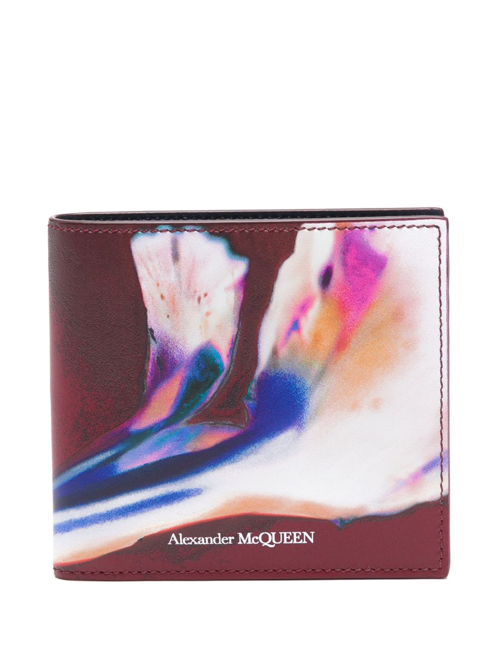 Alexander McQueen Pre-Owned 花卉印花钱包（典藏款） - 红色
