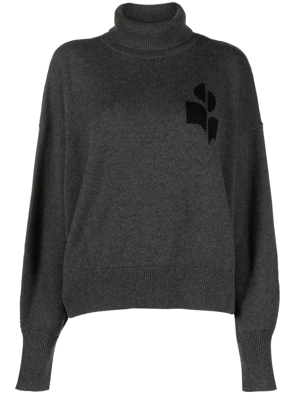 MARANT ÉTOILE Nash logo嵌花毛衣 - 灰色