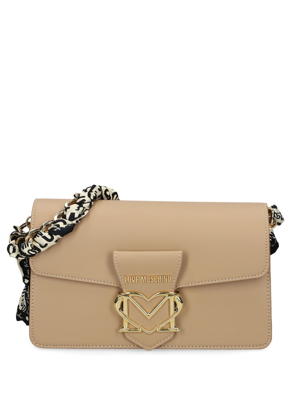 Love Moschino logo字母单肩包 - 中性色