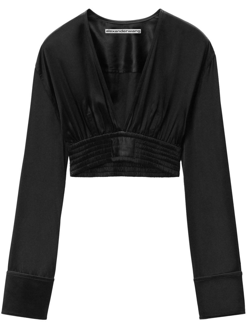 Alexander Wang 长袖短款罩衫 - 黑色