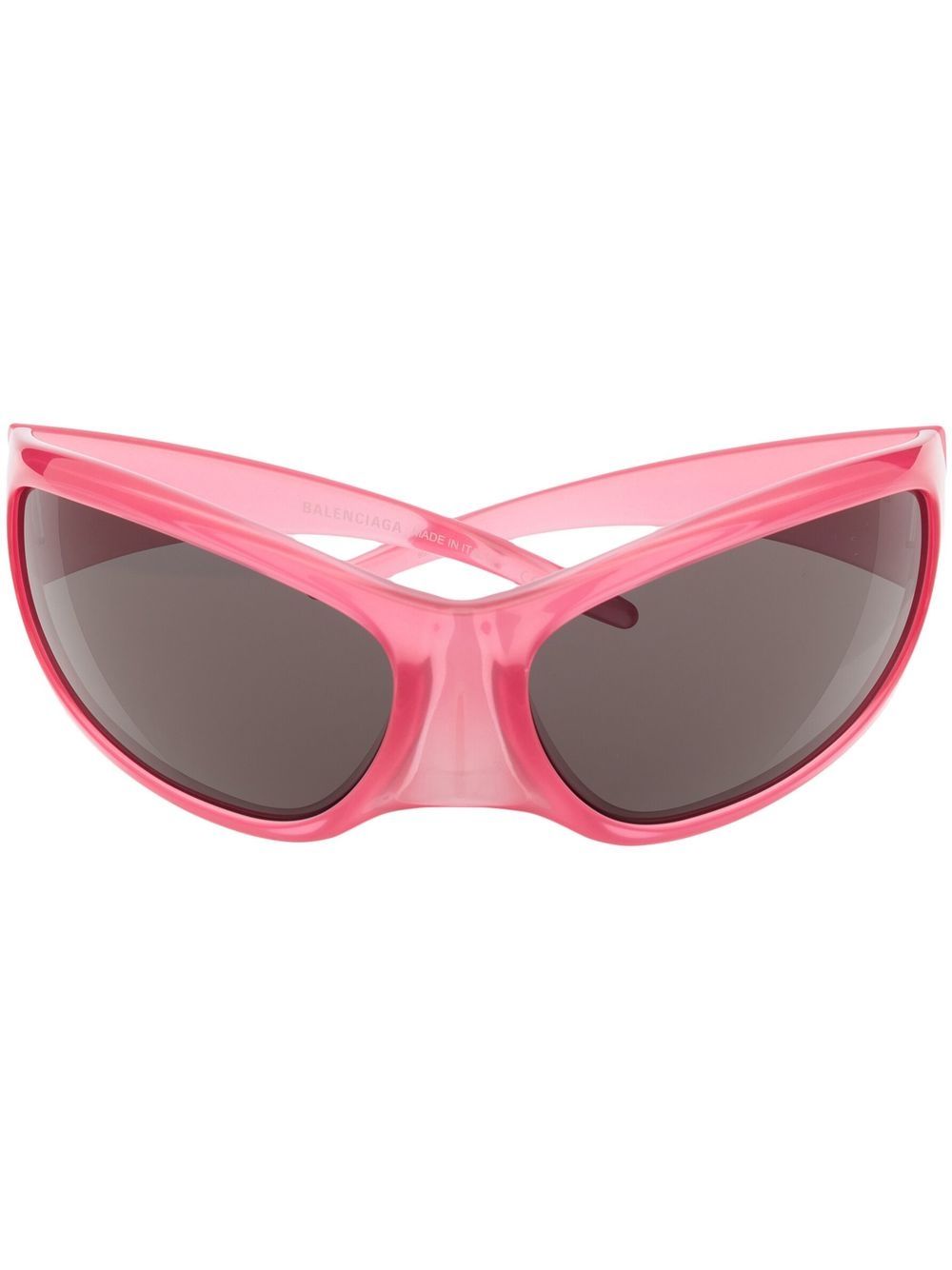Balenciaga Eyewear Skin XXL 猫眼框太阳眼镜 - 粉色
