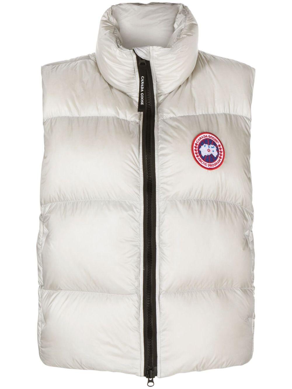 Canada Goose Cypress 标贴蓬松背心 - 银色