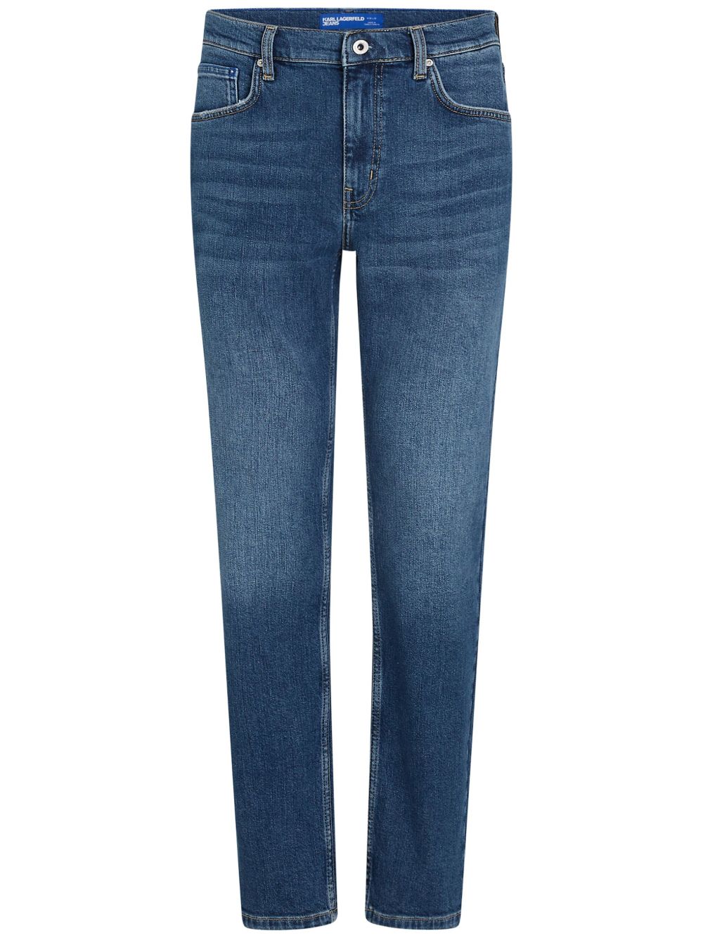 Karl Lagerfeld Jeans 直筒牛仔裤 - 蓝色