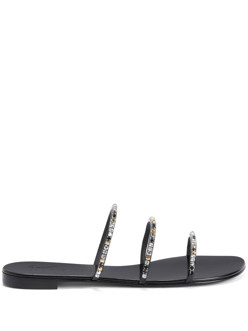 Giuseppe Zanotti Dark Colourful 缀饰凉鞋 - 黑色