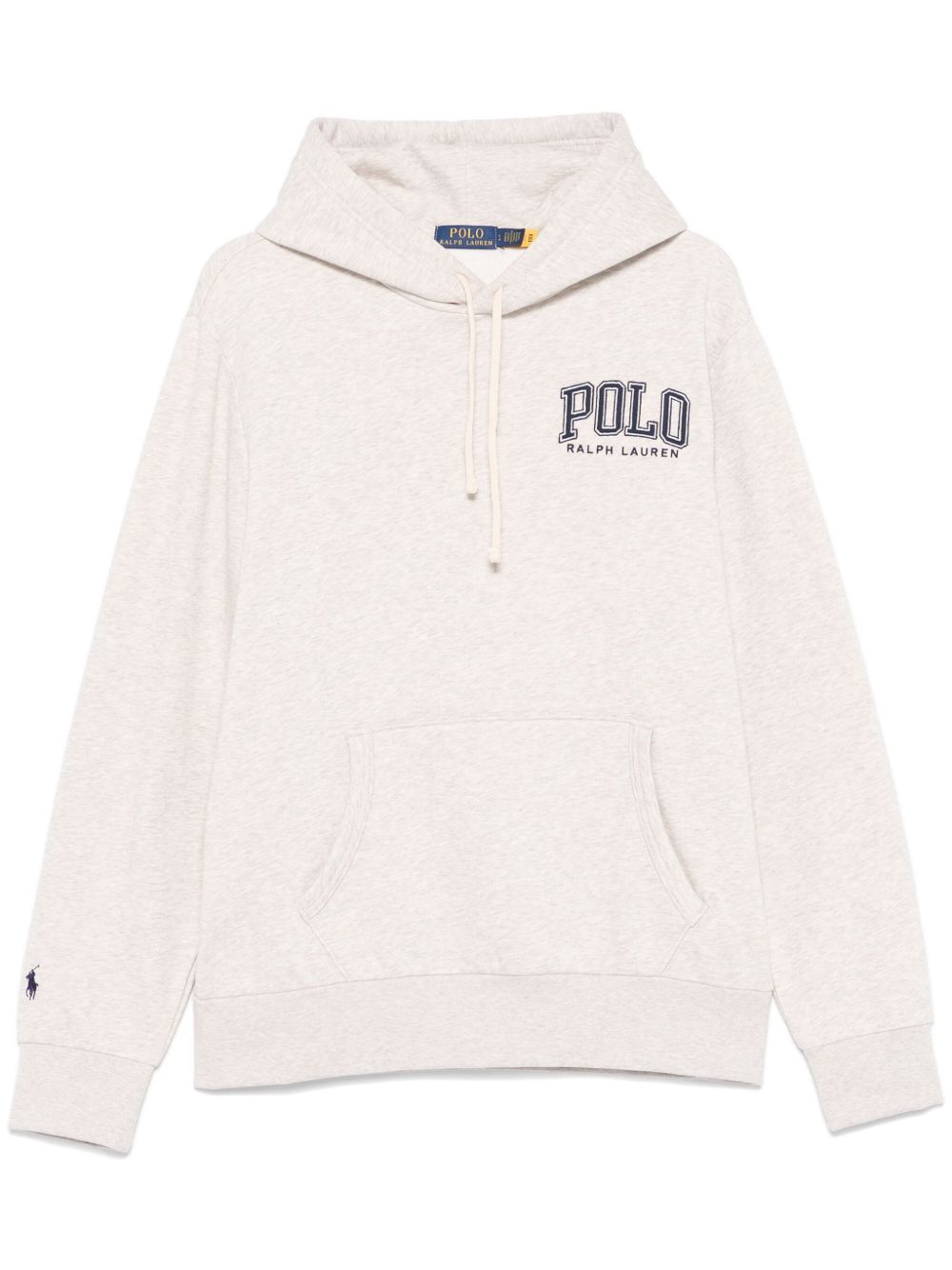 Polo Ralph Lauren logo刺绣连帽衫 - 灰色