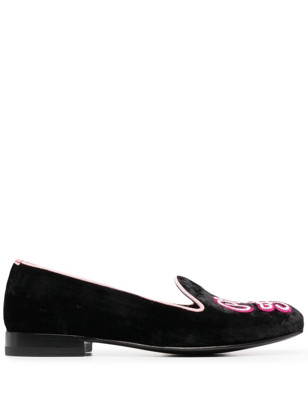 Scarosso Brian Atwood Lady Nolita 乐福鞋 - 黑色