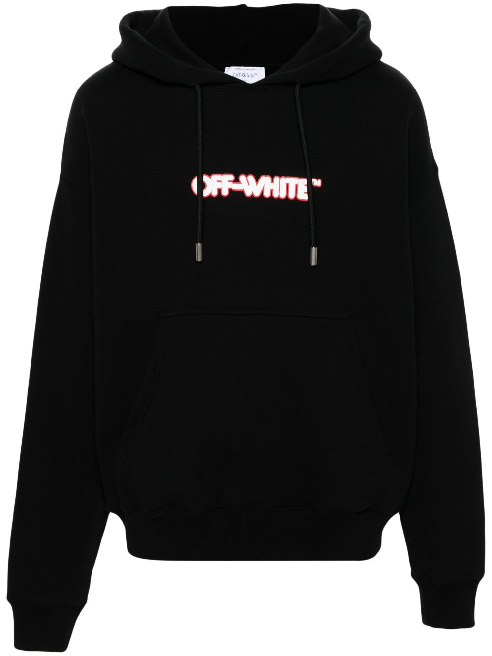 Off-White 圆形logo连帽衫 - 黑色
