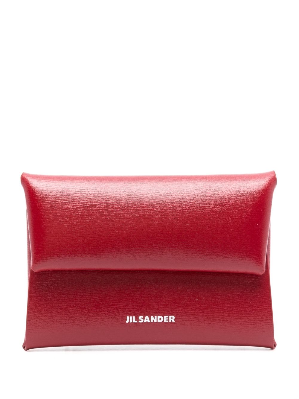 Jil Sander 皮质零钱包 - 红色