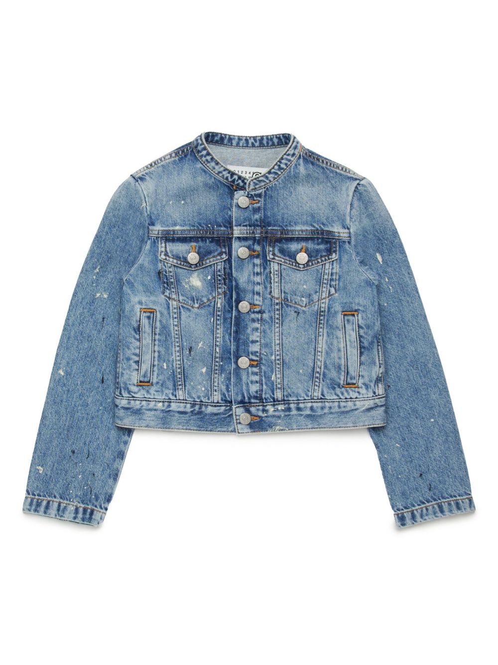 MM6 Maison Margiela Kids 牛仔夹克 - 蓝色