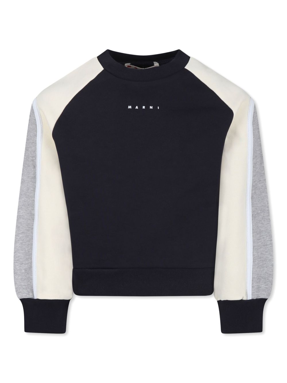 Marni Kids logo印花卫衣 - 黑色