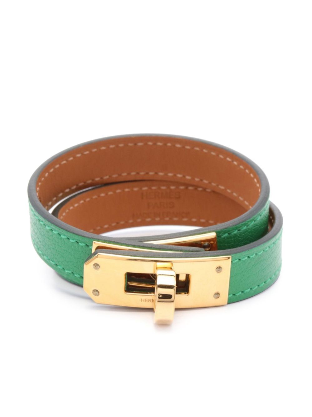 Hermès Pre-Owned Kelly Double Tour 迷你手链（2022年典藏款） - 金色