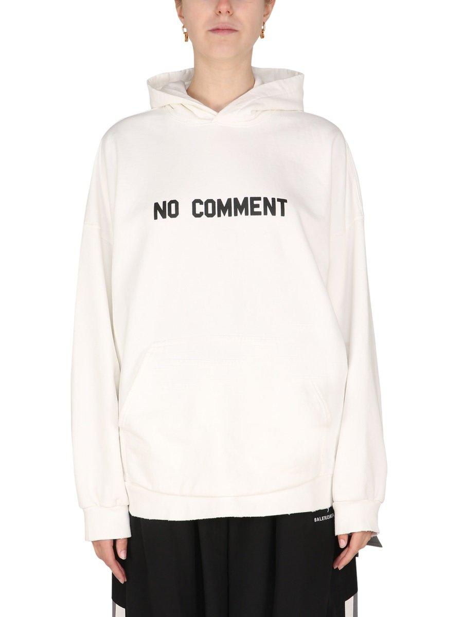 Balenciaga 标语印花连帽卫衣