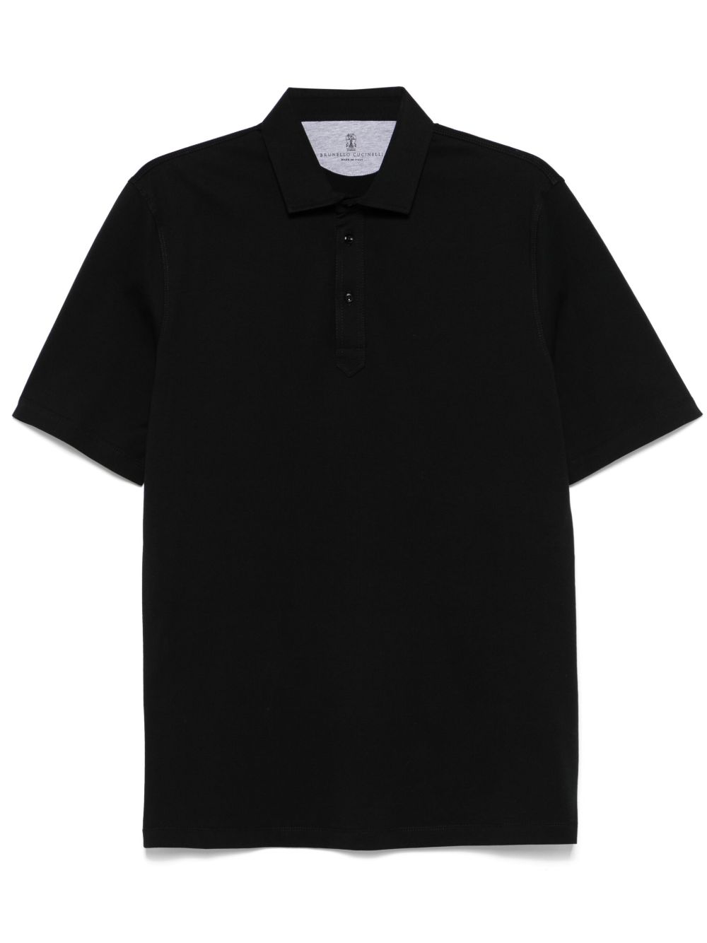 Brunello Cucinelli 棉polo衫 - 黑色