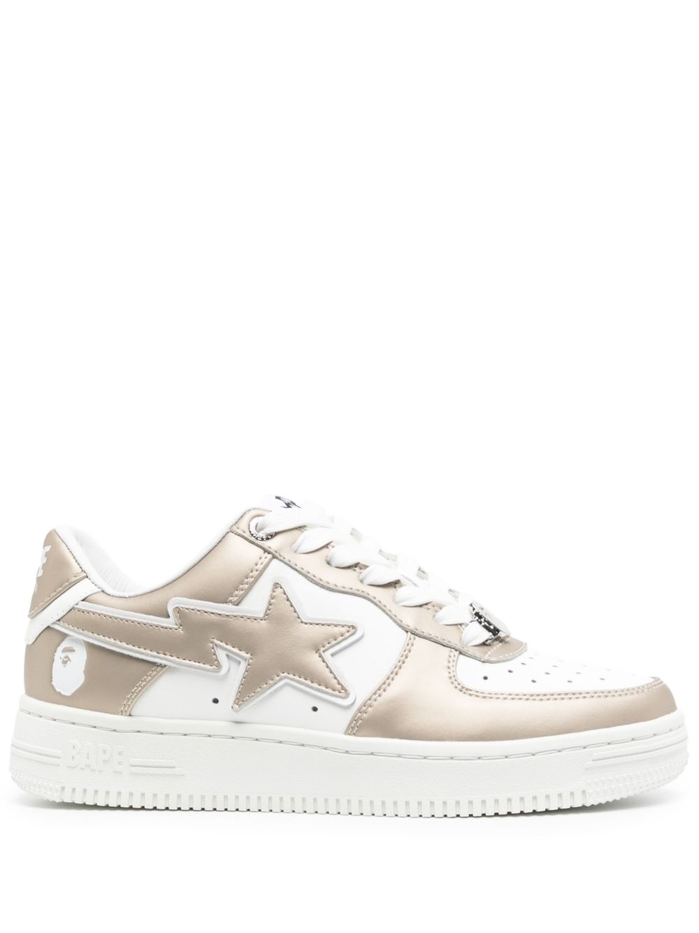 A BATHING APE® Bape Sta #4 皮质运动鞋 - 金色