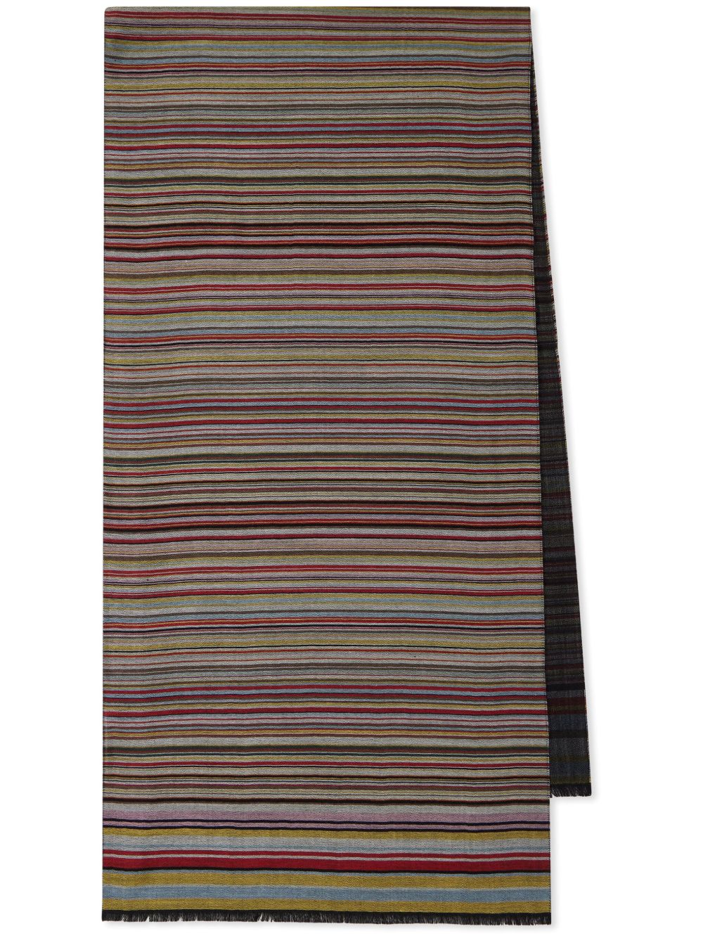 Paul Smith Signature Stripe 围巾 - 红色