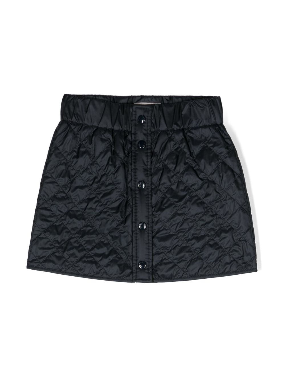 Moncler Enfant 标贴绗缝迷你半身裙 - 蓝色